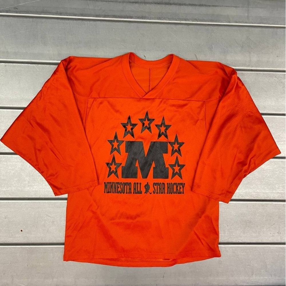 CCM Minnesotta All Star Hockey Jersey Adult Size Small Orange Number 48 - Picture 1 of 11